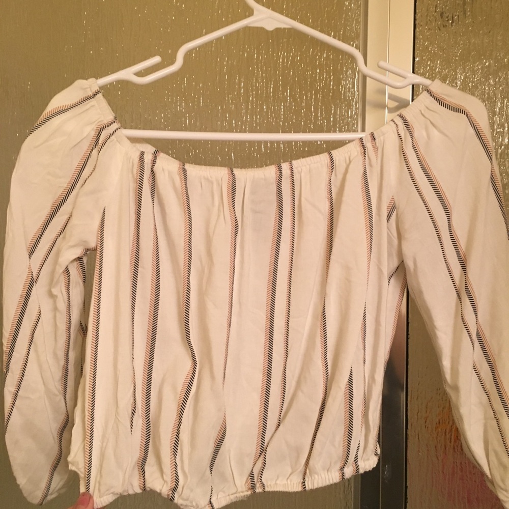 off the shoulder crop top